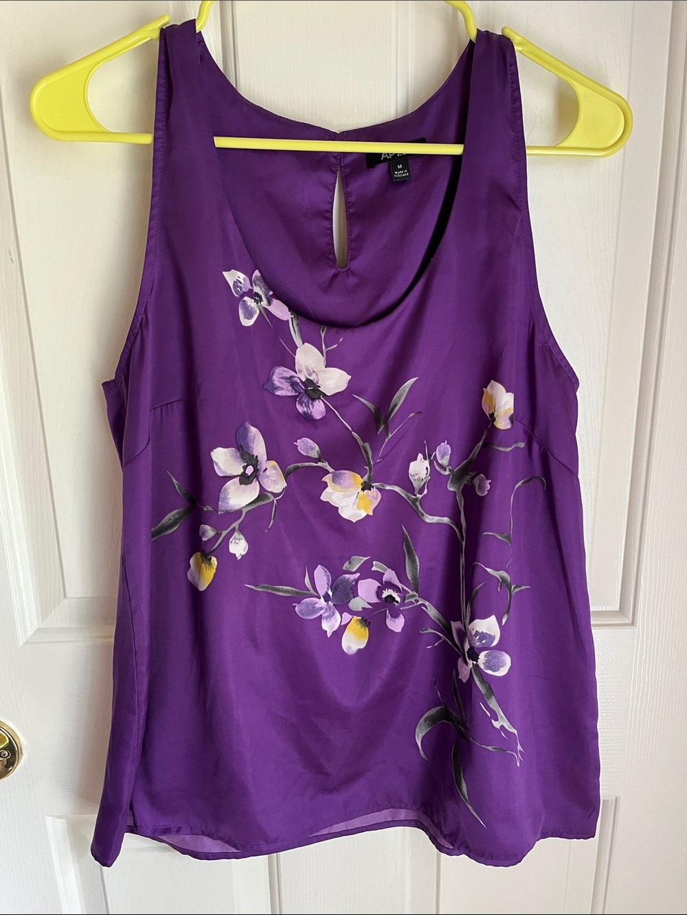 Apt. 9 Purple Floral Sleeveless Camisole